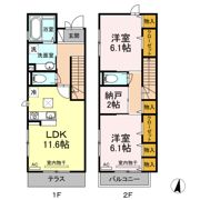 ファミール Aの間取り画像