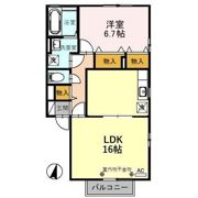 アコール・ヴィレ Cの間取り画像