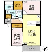 (仮称)D-ROOM長沼1丁目の間取り画像