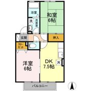 ノーバル Bの間取り画像