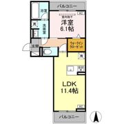D-avance 花中 Ⅱの間取り画像