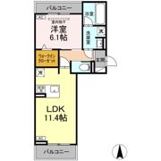 D-avance 花中Ⅰの間取り画像