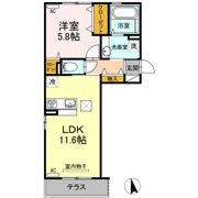 ルガルボニート西熊本の間取り画像