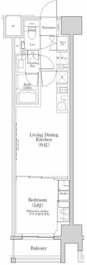 ザ・パークハビオ日本橋三越前の間取り画像