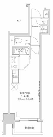 ザ・パークハビオ日本橋三越前の間取り画像