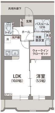 クレール ウェストの間取り画像