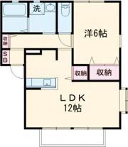 フローラルカーサBの間取り画像