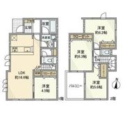 中宗岡戸建の間取り画像