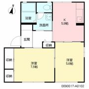ヴィレッジS・S A棟の間取り画像