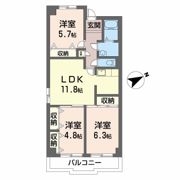 プルミエールI．Kの間取り画像