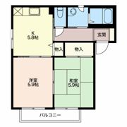 グリーンハウス Bの間取り画像