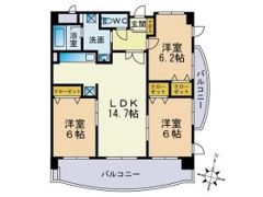 シャルドーネ石丸の間取り画像
