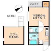 アゼリア箱崎Bの間取り画像