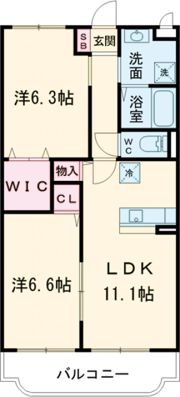 ディーバス神辺の間取り画像