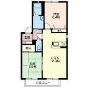 ハイツ明日香Bの間取り画像