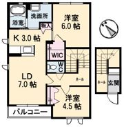 セントアイランドB棟の間取り画像