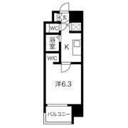 プレミアムコート神戸三宮の間取り画像