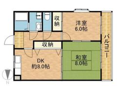 ハイツニシタニの間取り画像