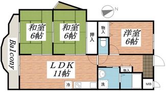 モンテヴィラの間取り画像