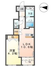 仮）白河中野山アパートの間取り画像