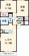 COTTON PLACE（コットンプレイス）の間取り画像