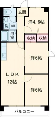 小山サンハイツ 2の間取り画像