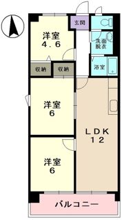 小山サンハイツ 2の間取り画像