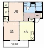 いちごハウス Bの間取り画像