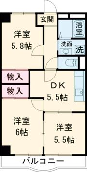 Oasis Makinoの間取り画像