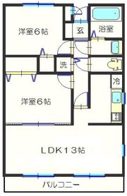 リバティマンション大和の間取り画像
