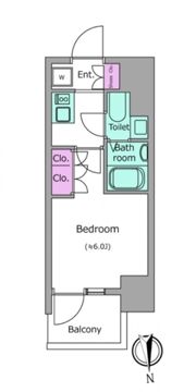 クレヴィアリグゼ北品川Ⅱステーションコートの間取り画像