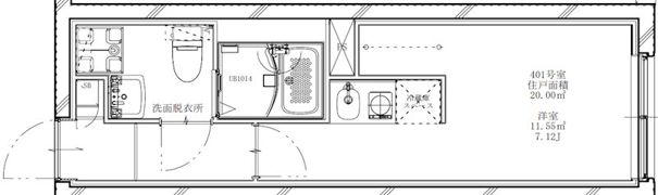 フラシア新蒲田の間取り画像
