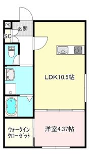 グラシエ土師 ノースの間取り画像
