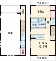 羽東1丁目ガレージハウスの間取り画像