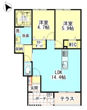 アルクス長束の間取り画像