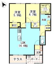 アルクス長束の間取り画像