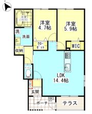 アルクス長束の間取り画像