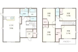 一宮市冨田戸建の間取り画像