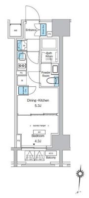 プレディアコート錦糸町スカイビューの間取り画像