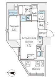 デュオフラッツ池袋の間取り画像