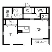 ウエストクロスの間取り画像