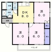 ハイツ岡本の間取り画像