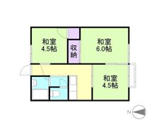 ハイツ松本の間取り画像