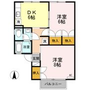 ライブリーパーク高橋 Aの間取り画像