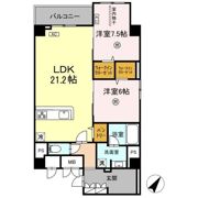 （仮）春吉2丁目D-ROOMの間取り画像