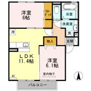 ディアコートの間取り画像