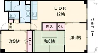 第二ドゥエルなかせいの間取り画像