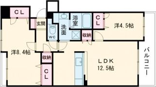 セレブ高槻北園町の間取り画像