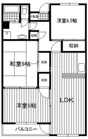 シャトーレオザワの間取り画像