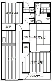 シャトーレオザワの間取り画像